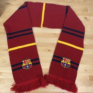FC Barcelona Soccer Scarf. Official Merchandise